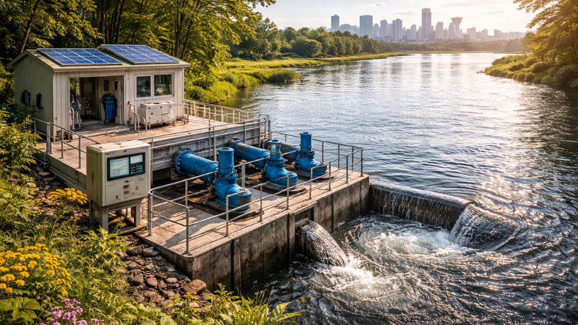 EBS – Empresa Brasileira de Saneamento ressalta que a captação de água bruta sustenta todo o sistema de abastecimento urbano.