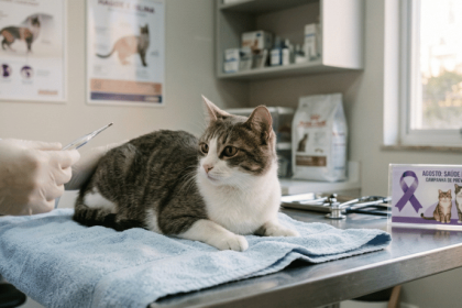 Gatos exigem atenção especial no fim de agosto: campanha reforça prevenção de doenças felinas