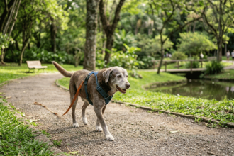 Cachorro idoso pode continuar ativo: veja como adaptar a rotina e cuidar melhor do pet na terceira idade