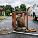 Animal silvestre apareceu em área urbana e foi resgatado: o que fazer se um bicho desses surgir perto de casa?
